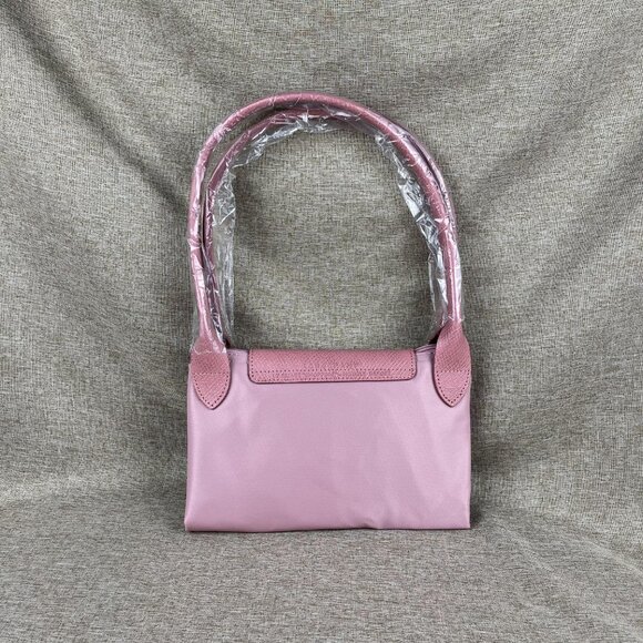 NWT Longchamp Le Pliage Original Large Shoulder Nylon Bag Tote Pink - Picture 3 of 10